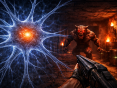 Kód běží na živých neuronech. A první, co jsme zkusili, byl Doom