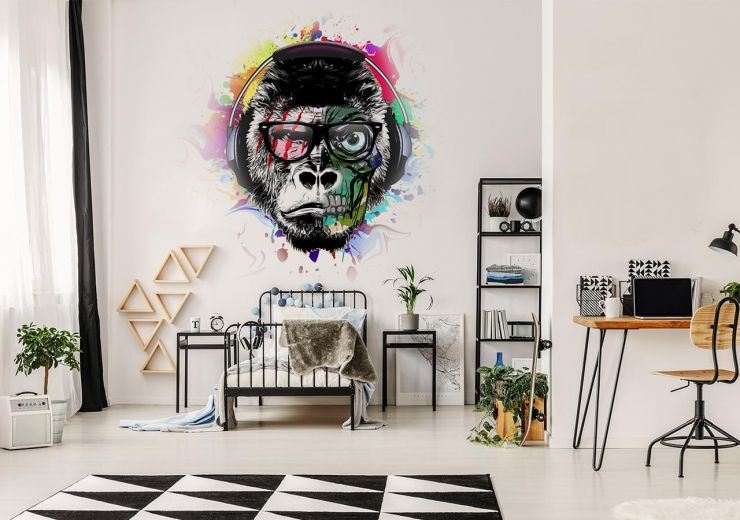 fototapeta graffiti gorila