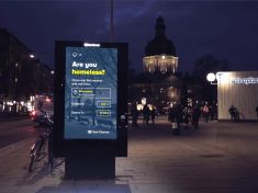 Jak billboardy pomáhají zachraňovat bezdomovce před umrznutím