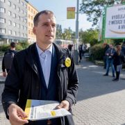 Praha, 04.10.18 VOLBY 2017, Praha sobě, Jan Čižinský, Palmovka.