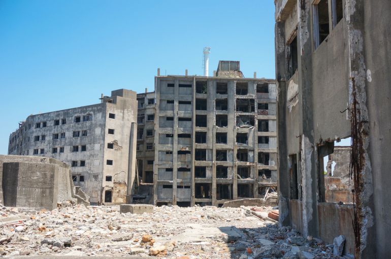 gunkanjima in japan shutterstock 387729787