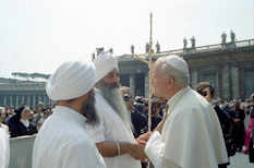 yogi bhajan and john paul ii