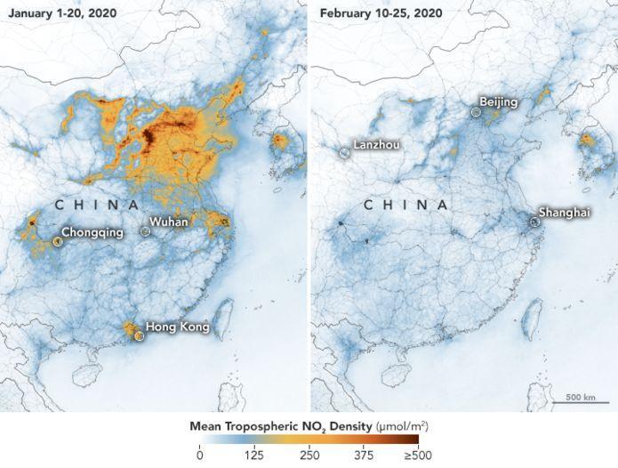 nasa cina znecisteni